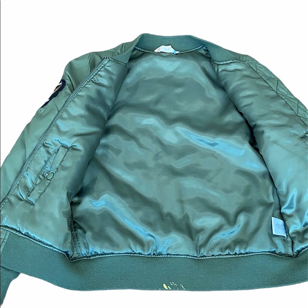 VINTAGE HAVANA*Army Style Khaki Bomber Jacket*XL - Picture 5 of 6